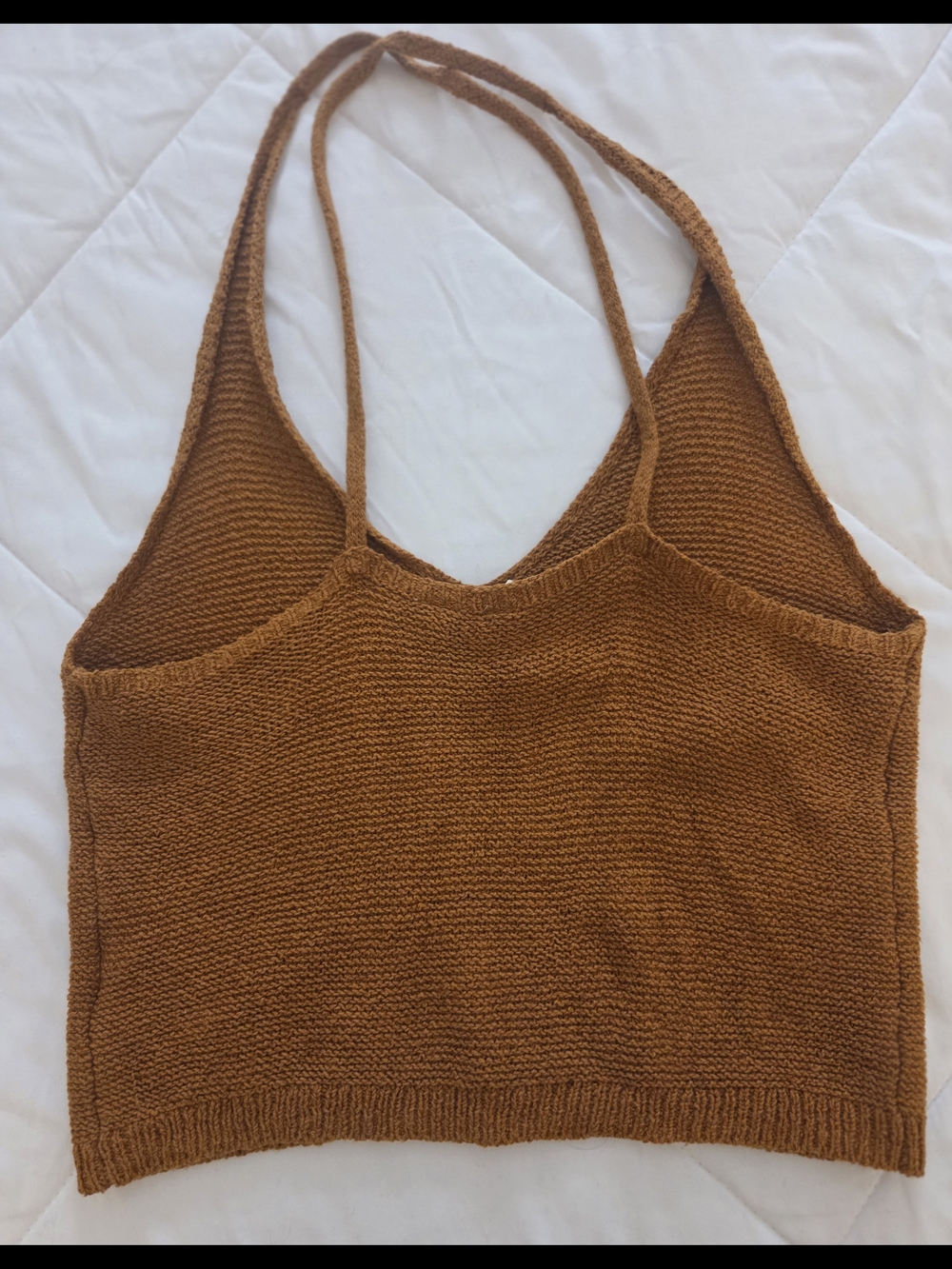 Moth Ribbed Knit Tank in Caramel - Picture 3 of 9
